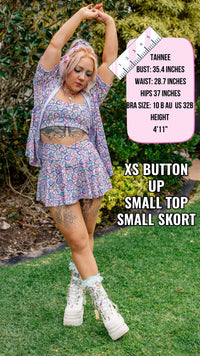 Thumbnail for ✨COMING SOON✨ Girls Matchy Button Up Conversation Hearts