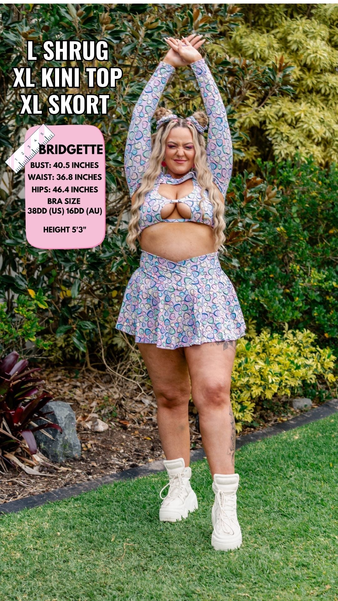 ✨COMING SOON✨ Conversation Hearts A-line Pocket Skort