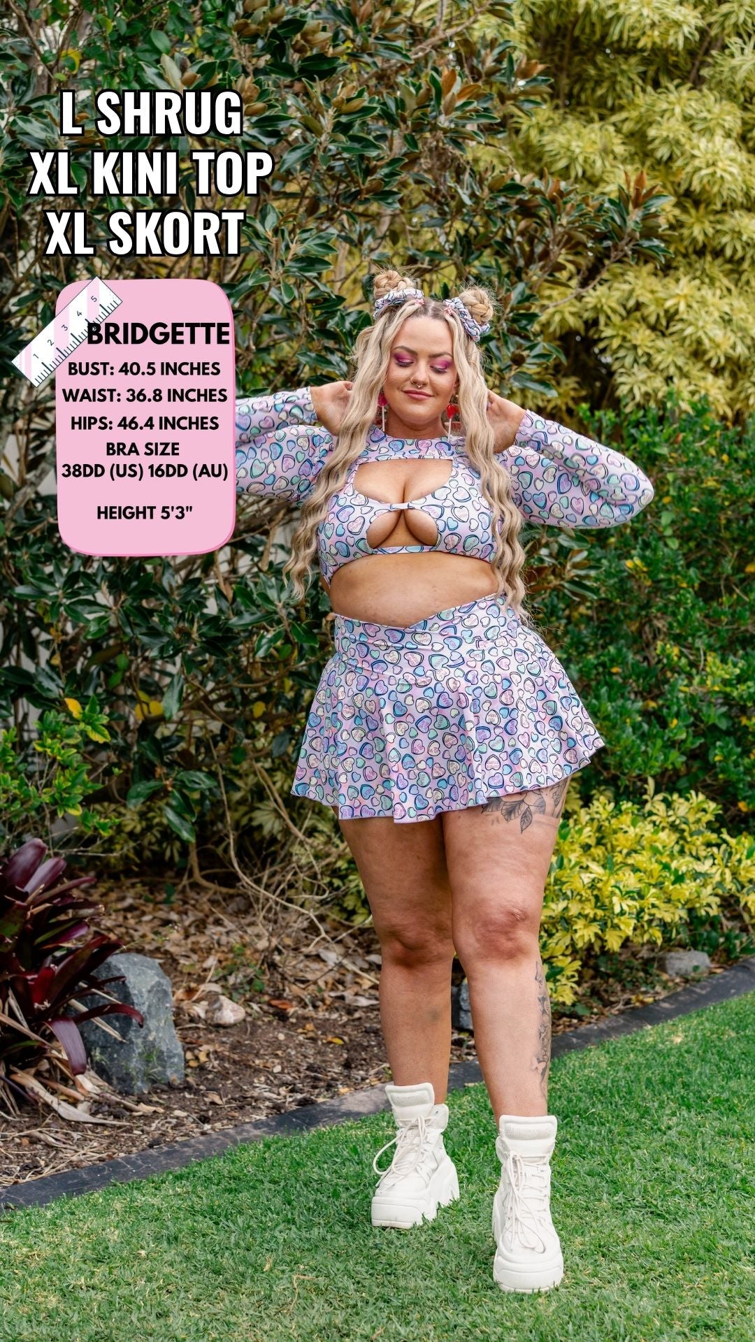 ✨COMING SOON✨ Conversation Hearts A-line Pocket Skort