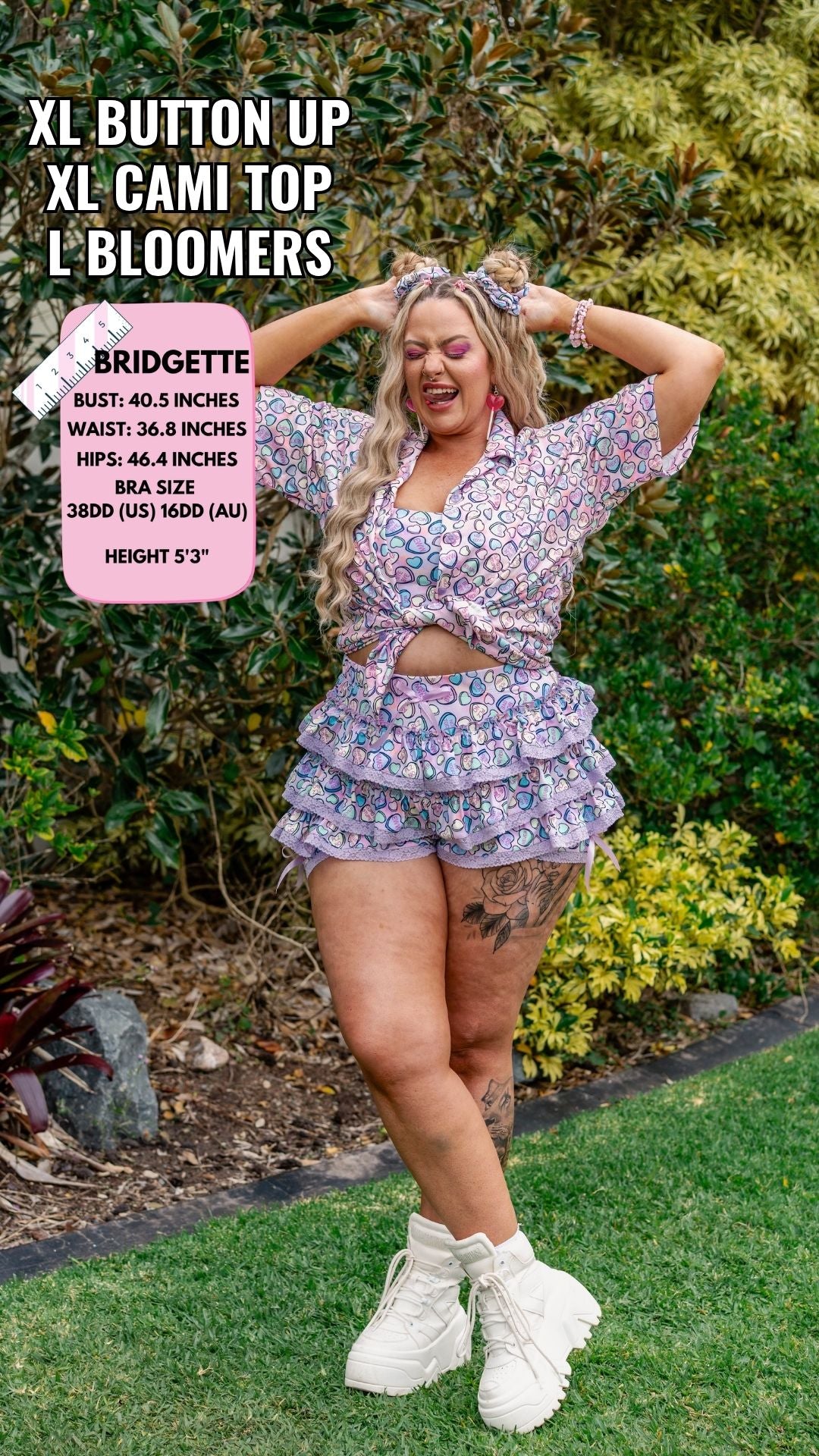 ✨COMING SOON✨ Girls Matchy Button Up Conversation Hearts