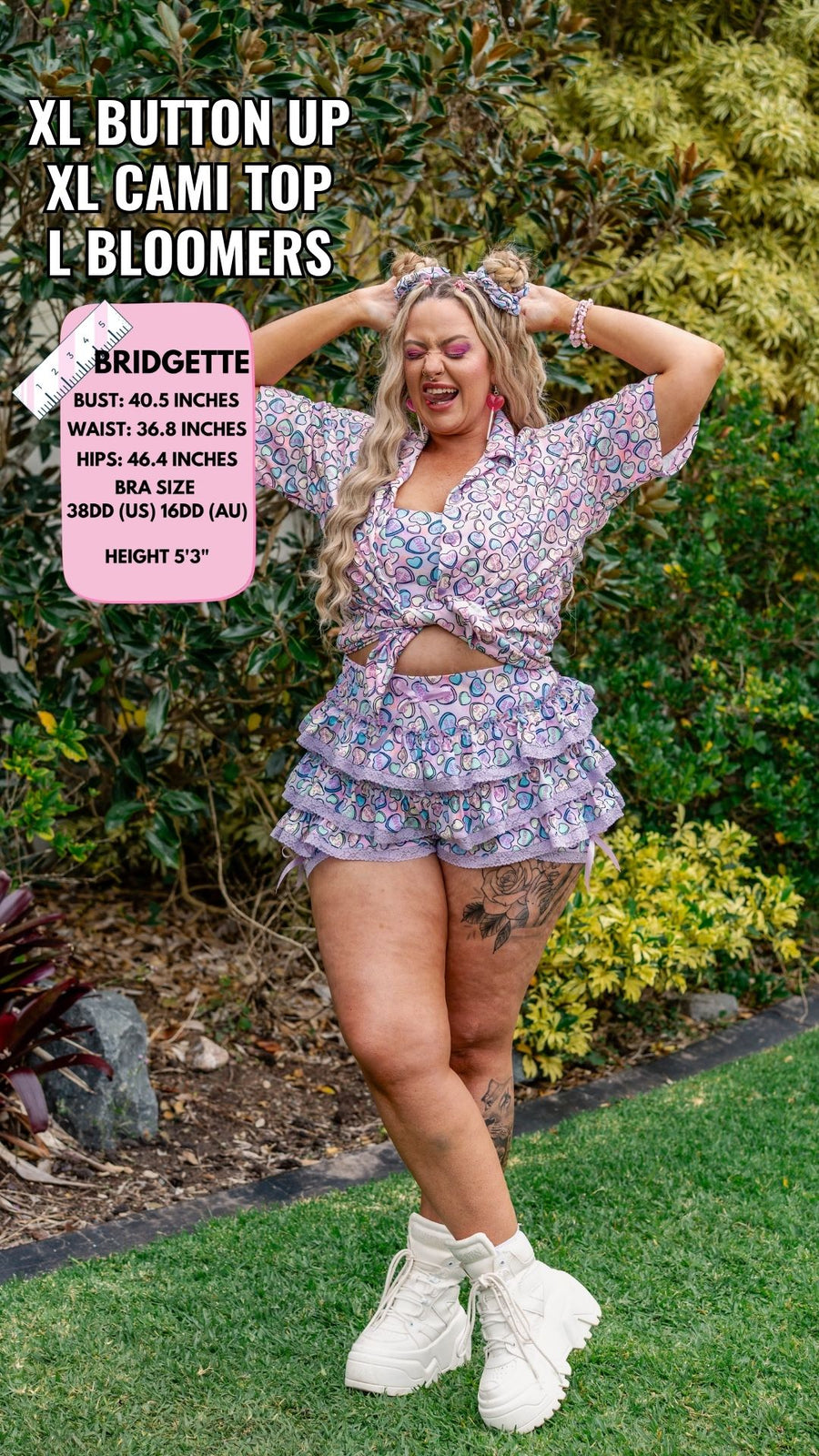 ✨COMING SOON✨ Girls Matchy Button Up Conversation Hearts