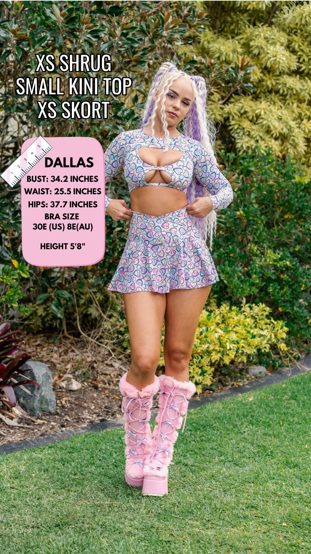 ✨COMING SOON✨ Conversation Hearts A-line Pocket Skort