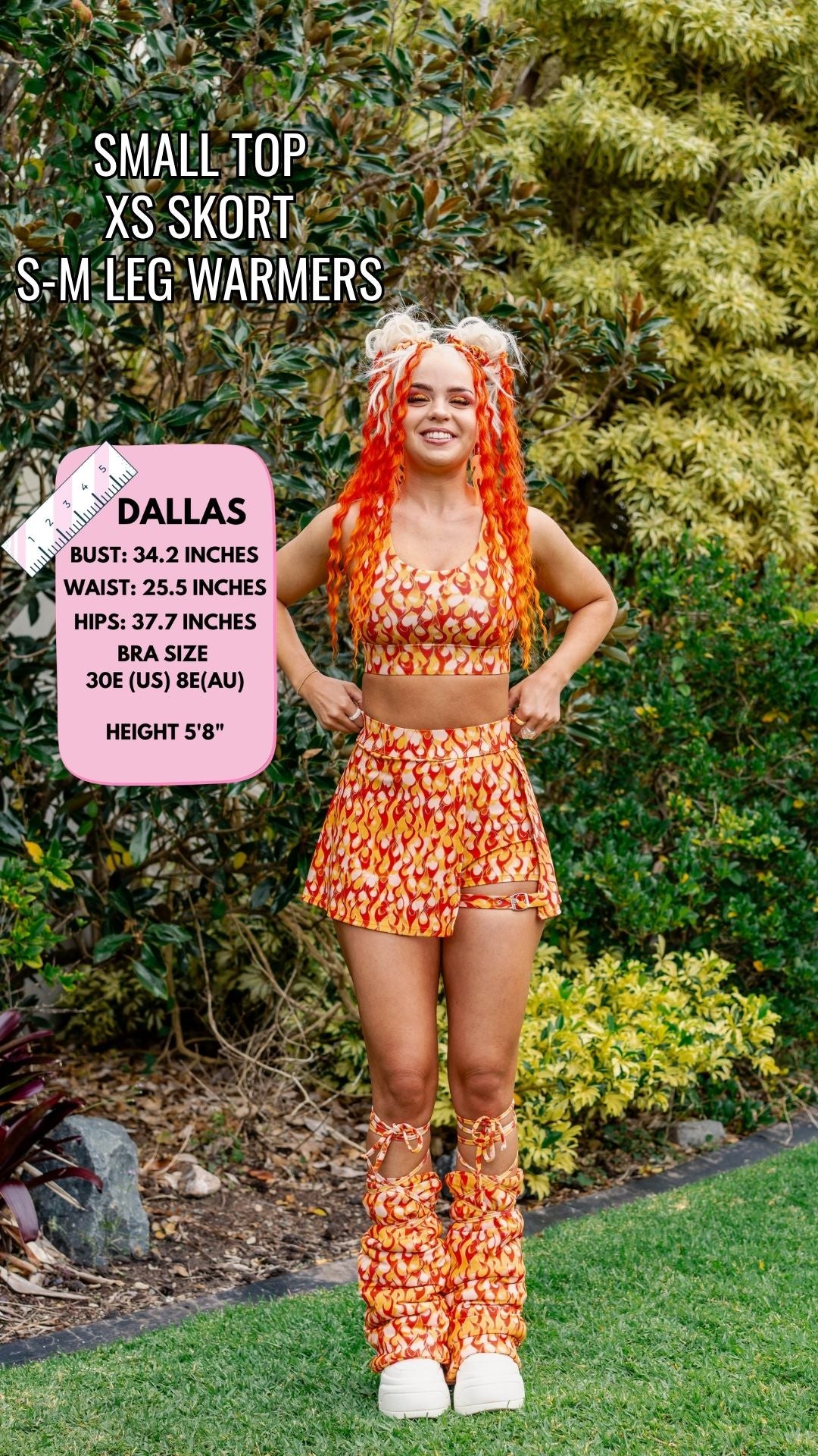 ✨COMING SOON✨ Buckle Skort Orange Flame