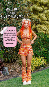 Thumbnail for ✨COMING SOON✨ Buckle Skort Orange Flame