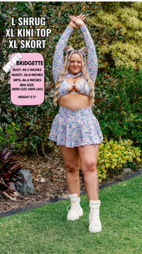 Thumbnail for Conversation Hearts Cutout Kini Top