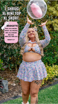 Thumbnail for Conversation Hearts Cutout Kini Top