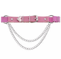 Thumbnail for Leg Harness With Heart Chain - PINK